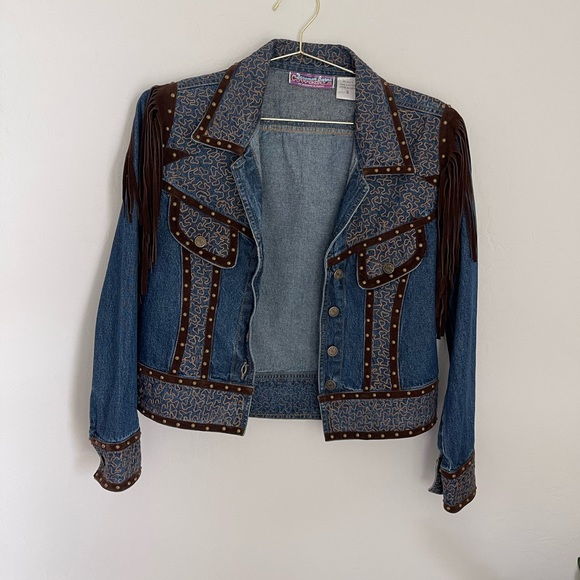 Doreman Burns Vntage Cowgirl Western Fringe Jacket Size Small - Picture 3 of 6